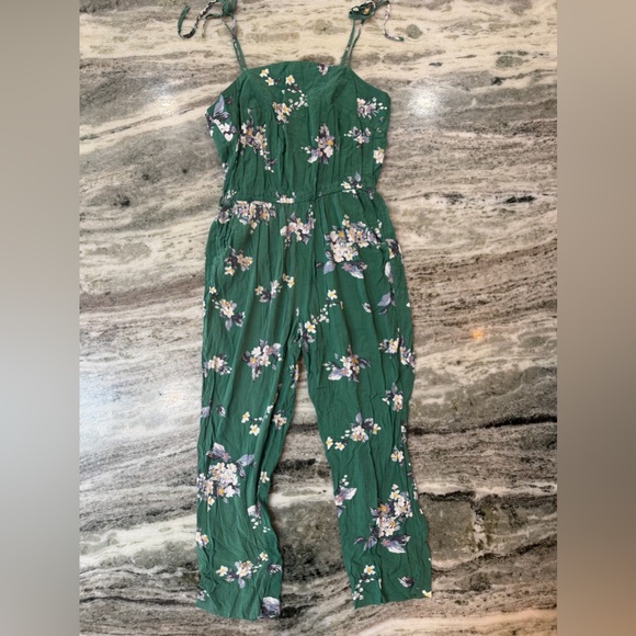 Jaase Green Floral Jumpsuit - Picture 2 of 5
